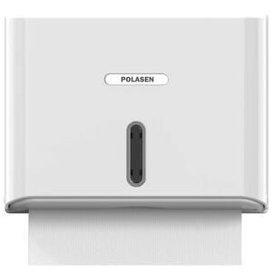 Polasen Wall Mounted Paper Towel Dispenser - White ABS - New In Box -...